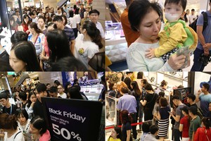 Bỏ làm, bồng con nhỏ, xếp hàng cả buổi săn hàng Black Friday