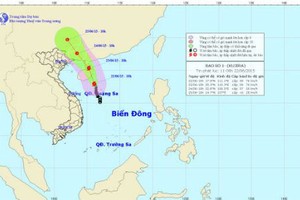 Tin mới nhất cơn bão số 1: Rủi ro thiên tai cấp 3