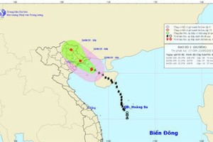 Bão số 1 cách bờ biển Quảng Ninh, Hải Phòng 150km