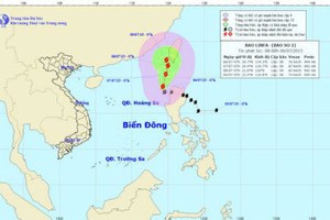 Bão Linfa đang tiến vào Biển Đông