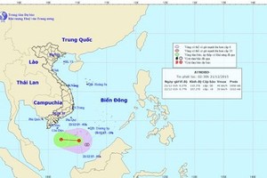 Tin mới nhất về áp thấp nhiệt đới tại các tỉnh phía Nam