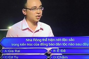 Tranh cãi đúng sai câu hỏi về Nhà Rông trong “Ai là triệu phú“