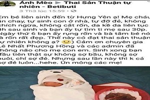 Bộ Y tế truy tìm bà mẹ cổ vũ sinh con “thuận tự nhiên”