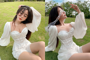 Diện áo khoét sâu, hot girl Sài thành lại “thiêu đốt” ánh mắt netizen