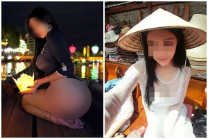 Từ nữ du khách ở Hội An, áo dài bao lần bị "làm bẩn"?