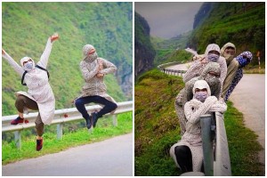 Du lịch nhưng sợ đen, nhóm bạn diện thời trang phiên bản “chuẩn Ninja”