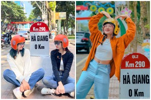 Nhổ cộc mốc Km0 ở Hà Giang, phượt thủ tiếc ngẩn ngơ 