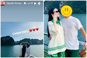 Quang Hải đăng ảnh cùng một cô gái, netizen gọi tên Chu Thanh Huyền