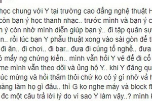 Phỏng vấn nóng bạn học cũ vừa “tố” Hương Giang sống bạc