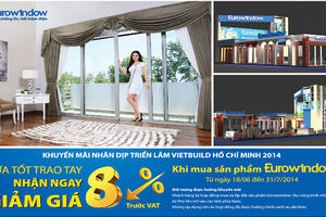 Eurowindow khuyến mãi giảm giá sốc nhân Vietbuild HCM 2014