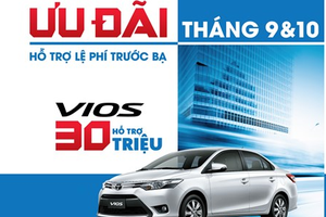 Toyota Việt Nam khuyến mại lớn khi mua xe Vios và Innova 