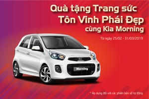 Kia Morning tặng quà trang sức tôn vinh phái đẹp