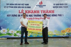 Phân bón Cà Mau: Góp phần kiến tạo giáo dục tỉnh Hậu Giang