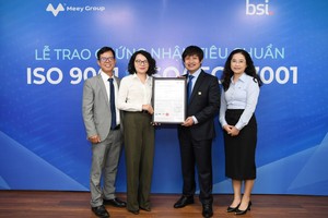 BSI vừa trao 2 Chứng nhận ISO liên quan đến quản lý chất lượng và an toàn thông tin cho Meey Group