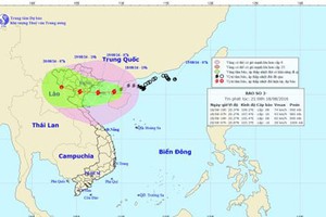 Bão số 3 đổ bộ vịnh Bắc Bộ, gió giật cấp 12