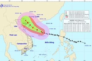 UBND TP.Hà Nội ra công điện khẩn chỉ đạo ứng phó bão số 7