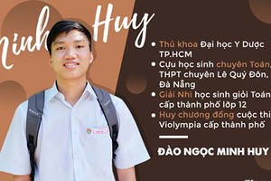 Chàng thủ khoa cao 1,85 m, đạt 30 điểm vào ĐH Y Dược TP.HCM