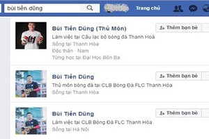 Gần 200 tài khoản Facebook mạo danh các cầu thủ, HLV tuyển U23 Việt Nam