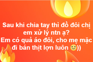 Dân mang xôn xao bàn tán cách xử lý đồ đôi khi đã chia tay