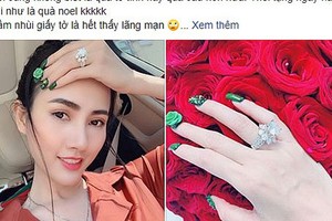 Phan Thị Mơ bất ngờ được bạn trai đại gia tặng nhẫn kim cương