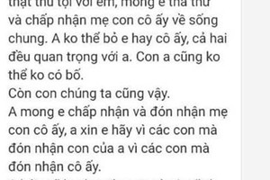 Chồng thú nhận ngoại tình, vợ đáp trả cực gắt