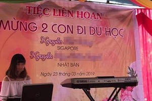 Buổi tiệc liên hoan mừng con đi du học bất ngờ gây tranh cãi