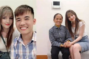 Bà Tân Vlog cùng con trai chụp ảnh với gái xinh, nghi dâu tương lai