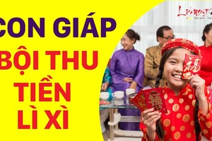 Video: Top 4 con giáp bội thu tiền lì xì Tết Canh Tý, may mắn cả năm