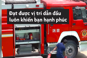 Video: Anh lính cứu hỏa hồn nhiên nhảy nhót ăn mừng chiến thắng