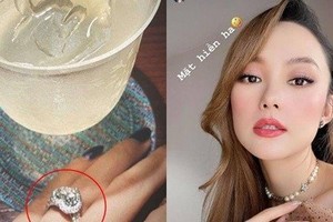 Minh Hằng bất ngờ khoe chiếc nhẫn kim cương khủng