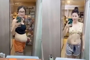 Trang Trần tự tin khoe eo thon vì giảm được gần 9 kg