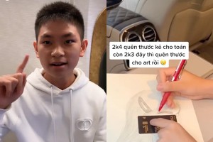  Rich kid Gia Kỳ lấy thẻ đen làm thước kẻ art, ngồi trên siêu xe