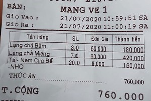 Dân mạng tranh cãi về quán bún nổi tiếng Hà Nội 600 nghìn/kg chả miếng