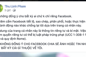 Cảnh báo người dùng Facebook lại mắc lừa trò đùa quyền riêng tư