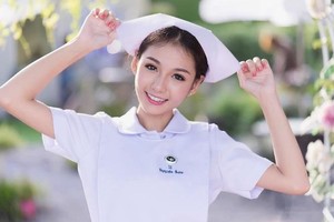 Nhan sắc của nữ y tá Thái Lan từng bị đuổi việc vì lý do "bất ngờ"