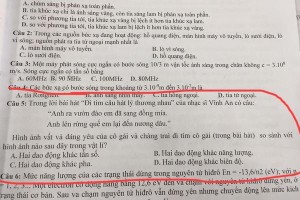 Đề Vật lý đưa bài hát cùng câu hỏi, học sinh cầu cứu netizen