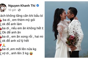 Khánh Thi bầu bí tăng cân nhưng ai cũng thương Phan Hiển