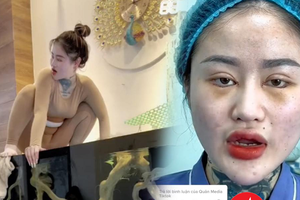 Hotgirl nhận tiền để "làm trò" trong bể : "Em không còn gì để mất"