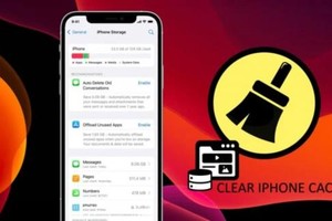 iPhone đầy bộ nhớ nhấn ngay nút này để xóa bộ nhớ đệm