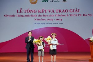 Hà Nội trao giải cuộc thi Olympic Tiếng Anh cấp Tiểu học, THCS