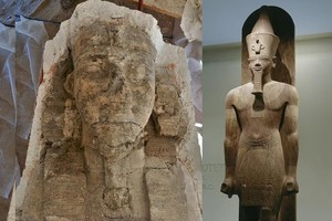 Tượng nhân sư 26 mét giúp “tái sinh” pharaoh của Thành Phố Vàng