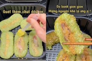 Thêm 1 cách giải cứu bánh chưng gây sốt: Khoái khẩu mà không dầu mỡ