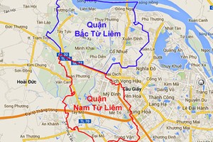 Chính thức lập quận Nam và Bắc Từ Liêm