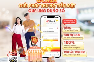 HDBank dẫn đầu thu hộ tiền mặt qua ứng dụng số eCash