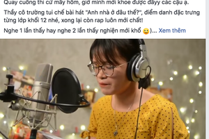 Choáng với thầy cô nhà người ta, hát nhạc chế, “bắn” rap chia tay học trò