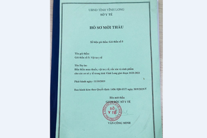 Nghi vấn Sở Y tế Vĩnh Long có dấu hiệu bất thường đấu thầu Gói vật tư y tế 2020 - 2021?