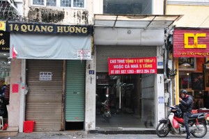 Hàng loạt cửa hàng khu kinh doanh đắt đỏ bậc nhất Thủ đô đóng cửa