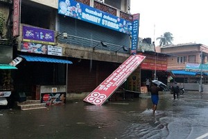 Cảnh tan hoang bão nhiệt đới Vardah tàn phá Ấn Độ