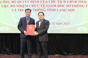 Ông Nguyễn Trọng Hùng làm Giám đốc Sở Thông tin và Truyền thông Lạng Sơn