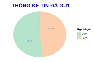 Cô gái làm bảng thống kê tin nhắn với người yêu chi tiết đến từng chữ